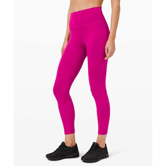 Lululemon Wunder Train High-Rise Tight 25" Ripened Raspberry Pink Women's Size 4 - Picture 4 of 16